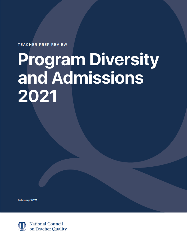 教师准备评论：计划多样性和录取2021